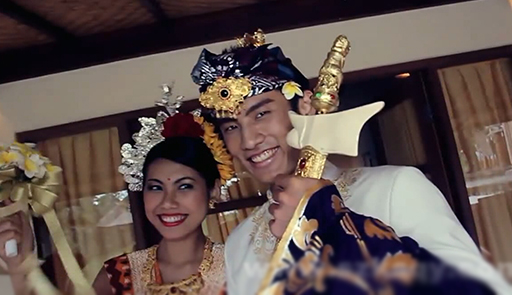 巴厘岛孟威皇室教堂婚礼电影